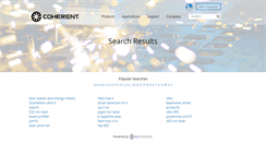 Desktop Screenshot of lasers.coherent.com